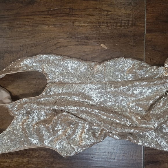 Blush Pink Sequin Backless Mini Dress - Picture 8 of 8